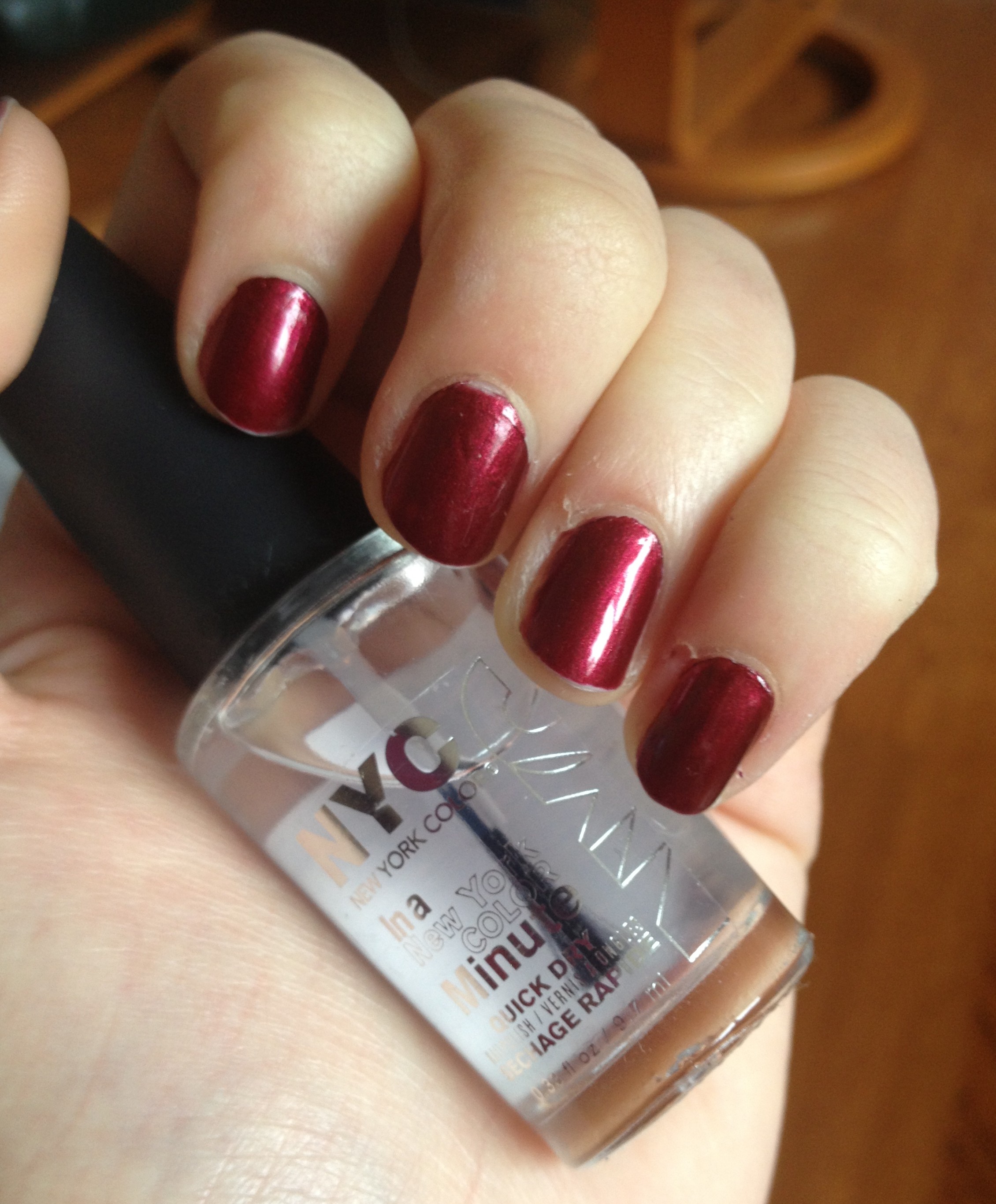 Review: NYC In a New York Color Minute Quick Dry Nail Polish in 202 Grand  Central Station | Beauty and the Freak